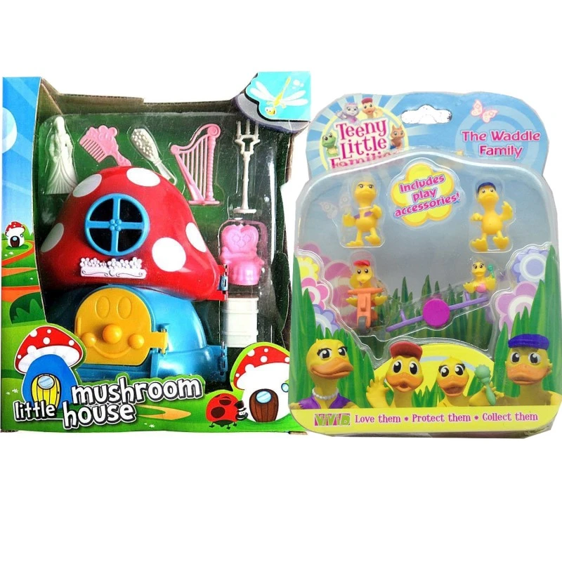 Игрален комплект Chippo Teeny Little Family Къщичка Гъбка, The Quacker Family- семейство Патета, 52028-5